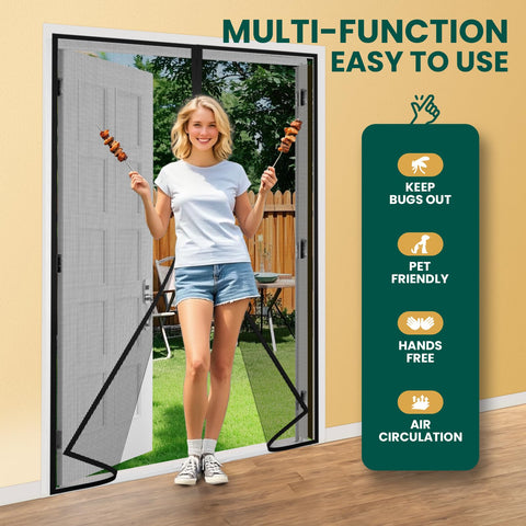 Custom Magnetic Screen Door for All Door Size