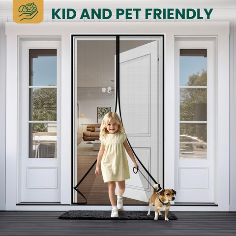 Custom Magnetic Screen Door for All Door Size