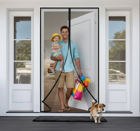 Custom Magnetic Screen Door for All Door Size